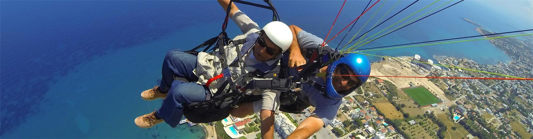 Paragliding im Urlaub auf Nordzypern
